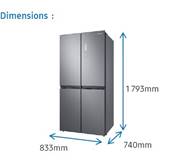 Réfrigérateur Multi-Portes SAMSUNG RF48A400EM9
